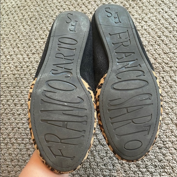 Franco Sarto Brown Leopard Print Flats - Picture 3 of 3